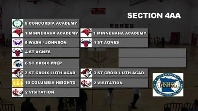 GOTW: Girls Basketball Section 4AA Semifinals St. Croix Lutheran Academy @ #2 Visitation 3-4-25