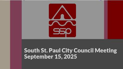 South St. Paul City Council Meeting of 9-15-25